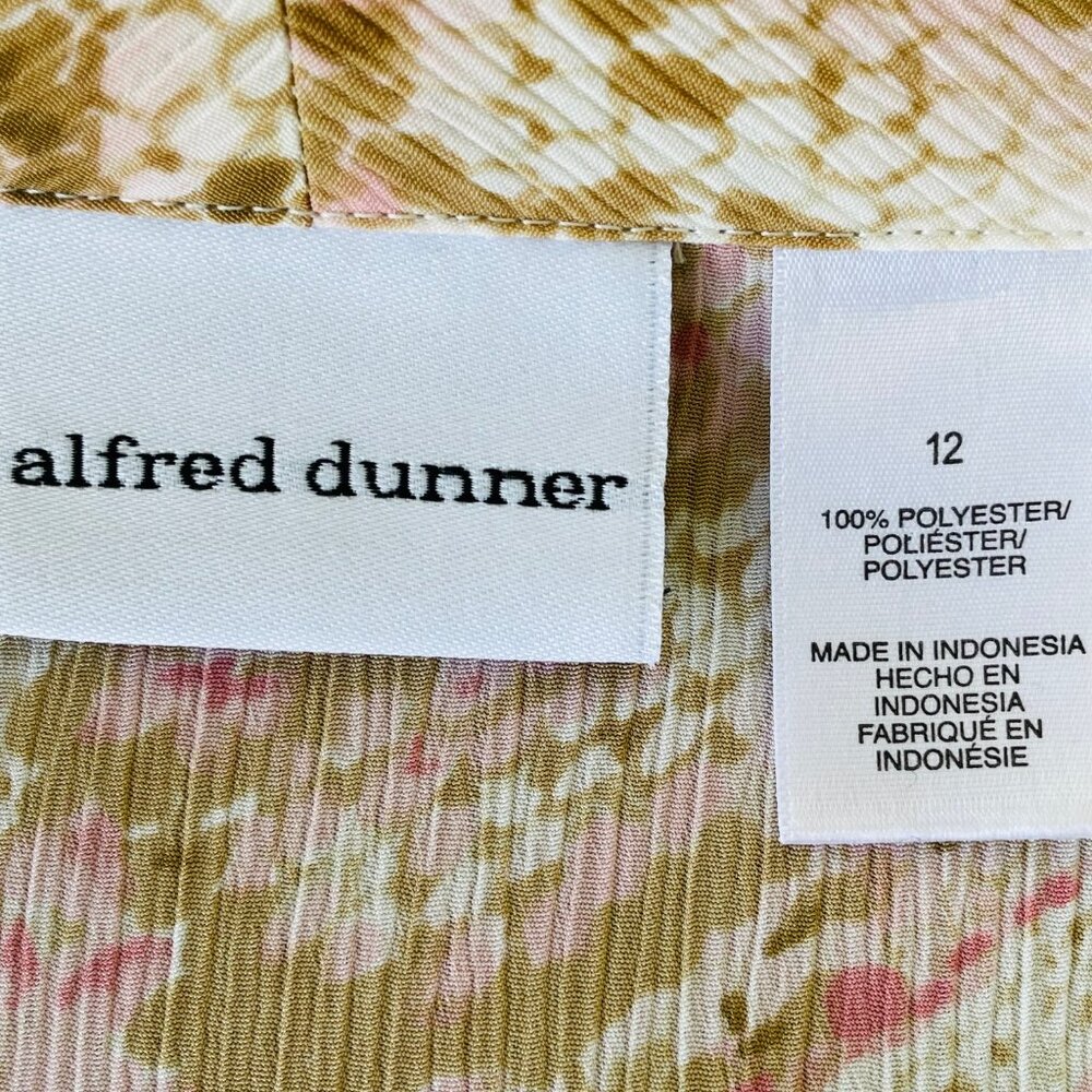 Alfred Dunner Snakeskin Pattern Button Up Top Sz … - image 6